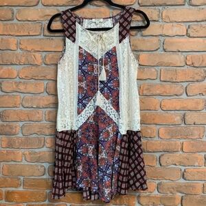 Bohemian Patchwork Lace Dress